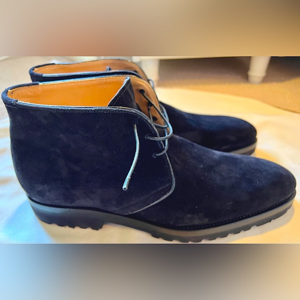 Kiton suede boots. Lightly worn, great shape, light blue.NEW PRICE!! Size 8US